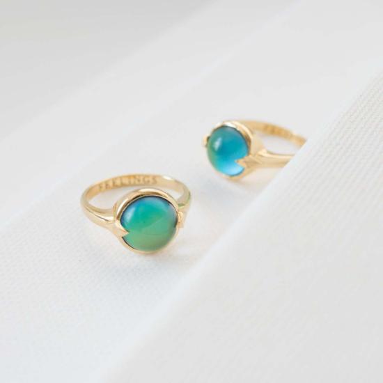  Concrete + Water 반지 콘크리트 + 물 Merewif 무디 필링 링