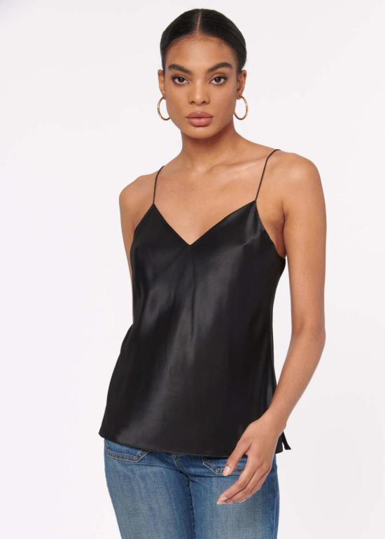  카미 뉴욕 민소매 티셔츠 캐미 NYC 팔리시티 실크 캐미 블랙 - CAMI NYC