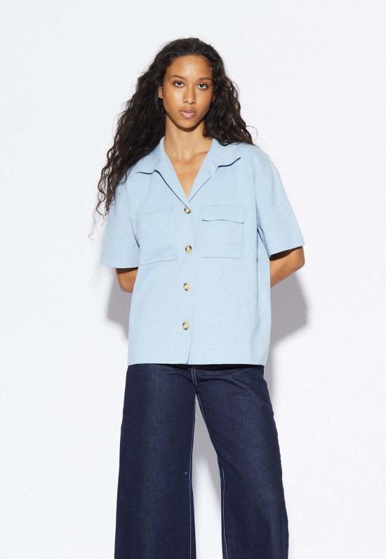  Arcaa 데님 셔츠 아르카 이스턴 니트 셔츠 스카이 - OTHER BRANDS