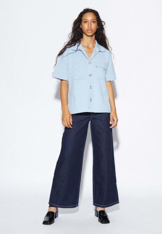  Arcaa 데님 셔츠 아르카 이스턴 니트 셔츠 스카이 - OTHER BRANDS