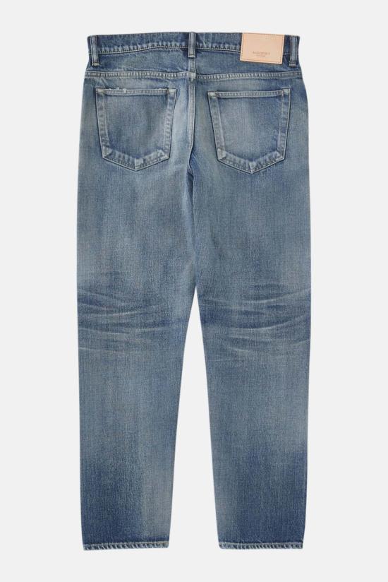  마우지 데님 팬츠 무시 버밍엄 테이퍼드 진 블루 - MOUSSY