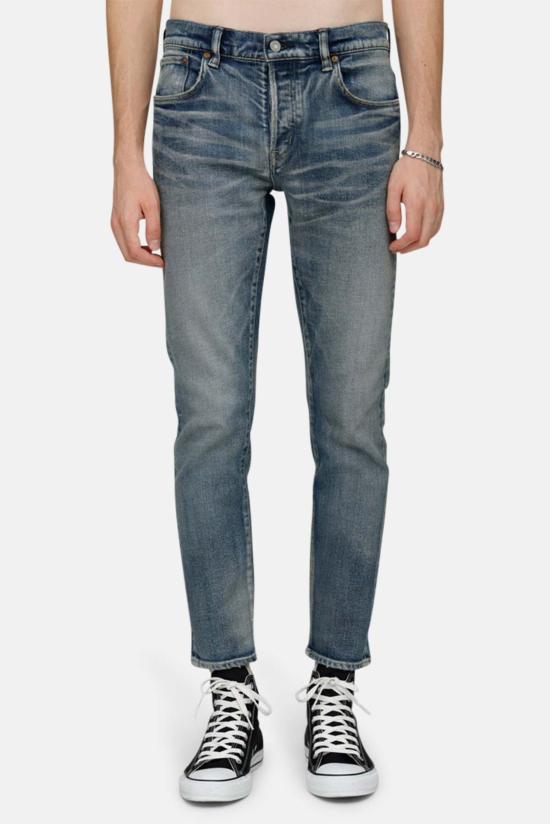  마우지 데님 팬츠 무시 버밍엄 테이퍼드 진 블루 - MOUSSY