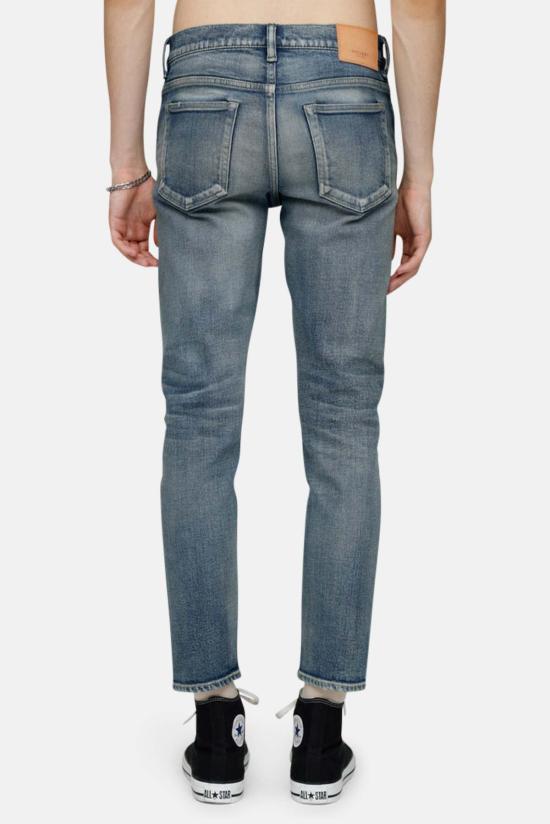  마우지 데님 팬츠 무시 버밍엄 테이퍼드 진 블루 - MOUSSY