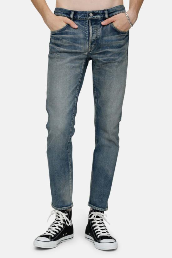  마우지 데님 팬츠 무시 버밍엄 테이퍼드 진 블루 - MOUSSY