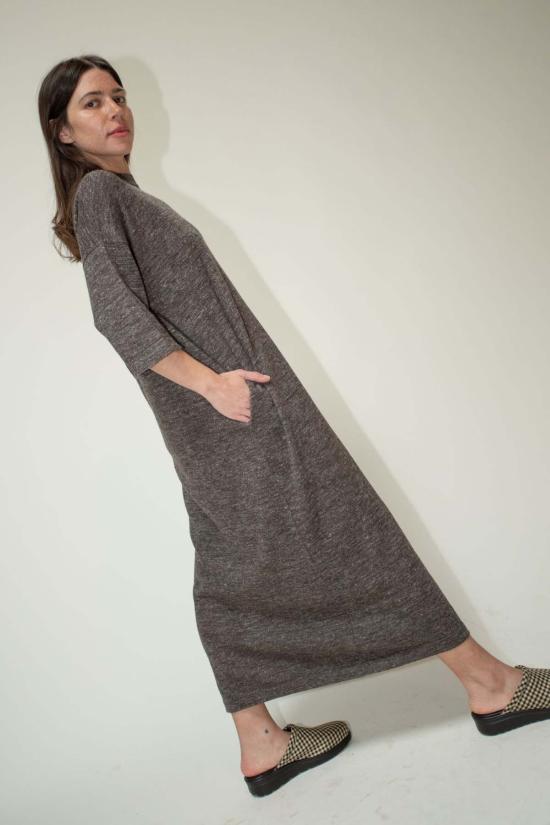  커밍 오브 에이지 뮬/슬리퍼 클로그 옐로우/블랙 스몰 깅엄 - COMING OF AGE