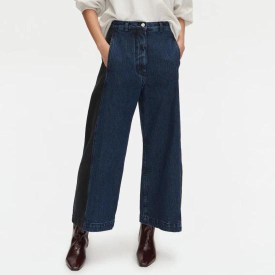  레이첼 코미 데님 팬츠 가라 팬츠 미션 인디고 데님 다크 워시 - RACHEL COMEY