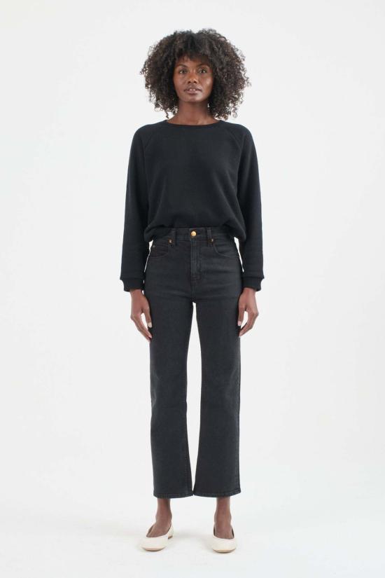  제이미 할러 데님 원피스 케니키 진 워시드 블랙 - JAMIE HALLER