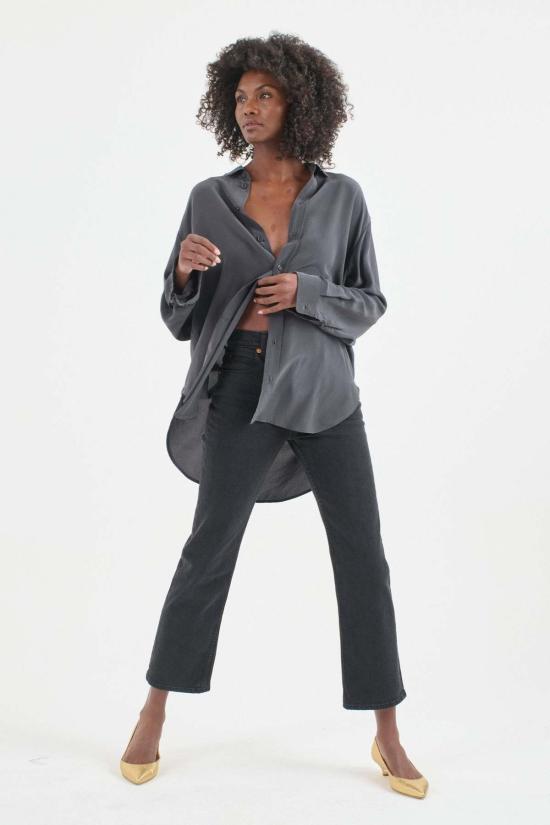  제이미 할러 데님 원피스 케니키 진 워시드 블랙