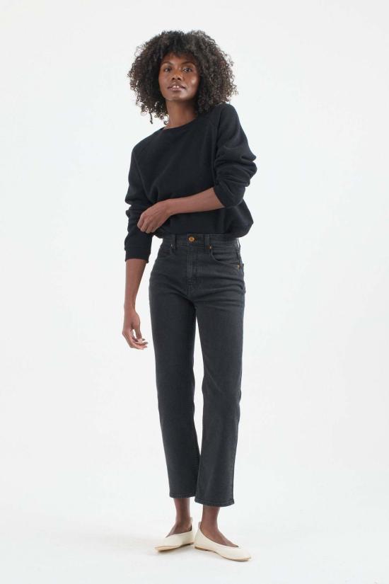  제이미 할러 데님 원피스 케니키 진 워시드 블랙 - JAMIE HALLER