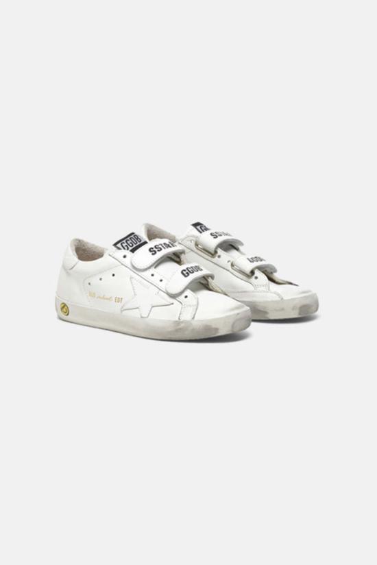  [키즈] 골든구스 스니커즈 키즈  올드스쿨 로우탑 스니커즈 옵틱 화이트 - GOLDEN GOOSE