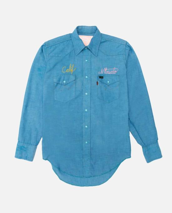  MASATO KAWAJO 데님 셔츠 Masato Kawajo Masato F'in Kawajo  미디엄 블루