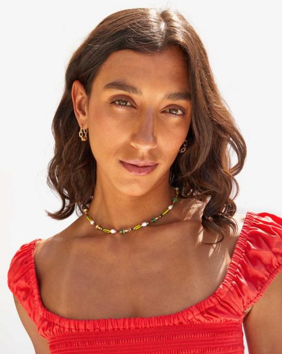  클레어 브이 목걸이/팬던트 Clare V. 비즈 스트라이프 목걸이 - CLEARE V.