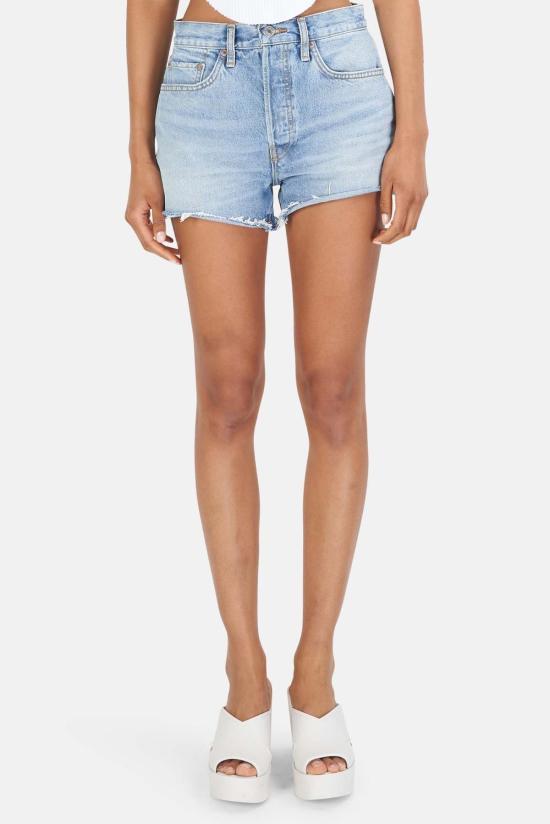  리던 데님 숏팬츠 Re/Done 70년대 하이라이즈 숏 60년대 페이드