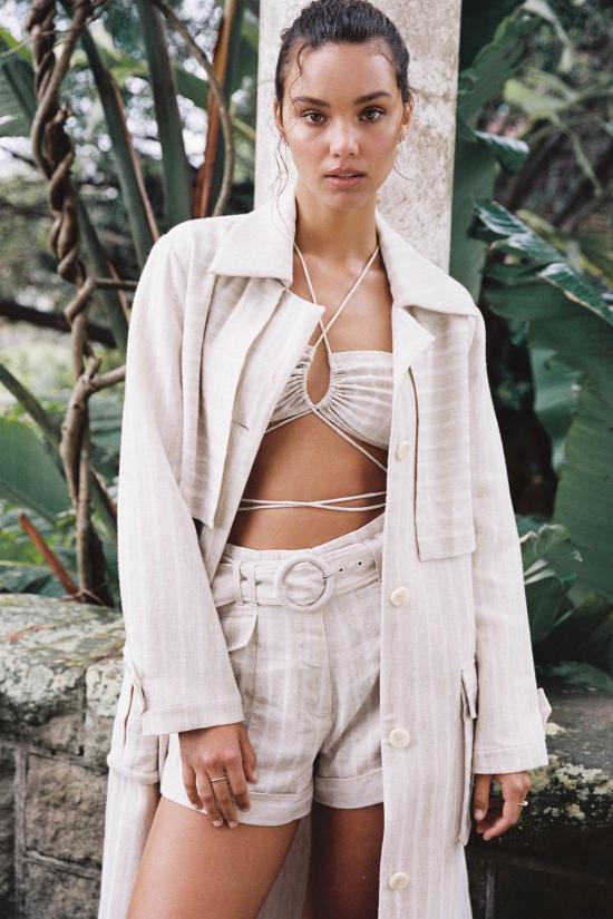  시그니피컨트 아더 숏팬츠 Significant Other Zola 숏 내추럴 스트라이프 - SIGNIFICANT OTHER