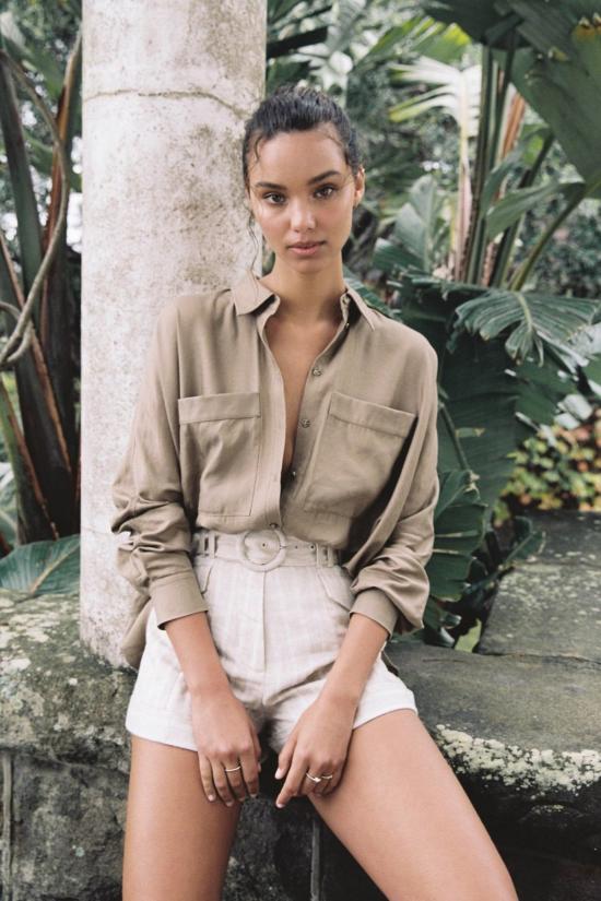  시그니피컨트 아더 숏팬츠 Significant Other Zola 숏 내추럴 스트라이프 - SIGNIFICANT OTHER