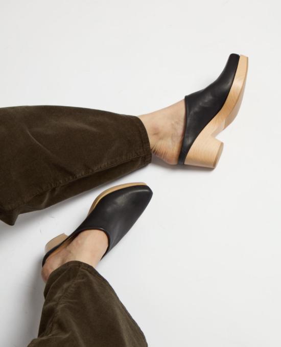  코클리코 뮬/슬리퍼 쿨레 클로그 블랙 - COCLICO