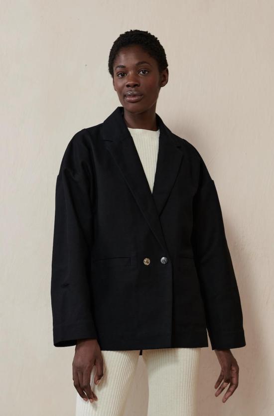  마리아 스탠리 수트 자켓 로닌 블레이저 누아르