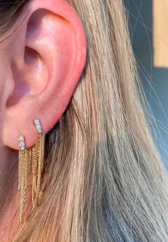  Jack + G 이어링 잭 + G 파베 다이아몬드 샹들리에 - OTHER BRANDS