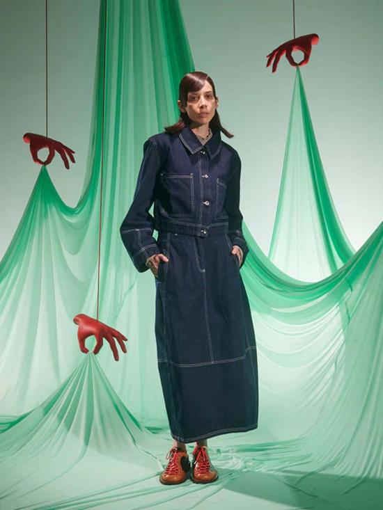  헨릭 빕스코브 데님 팬츠 Henrik Vibskov Dusk 데님 재킷 네이비 데님