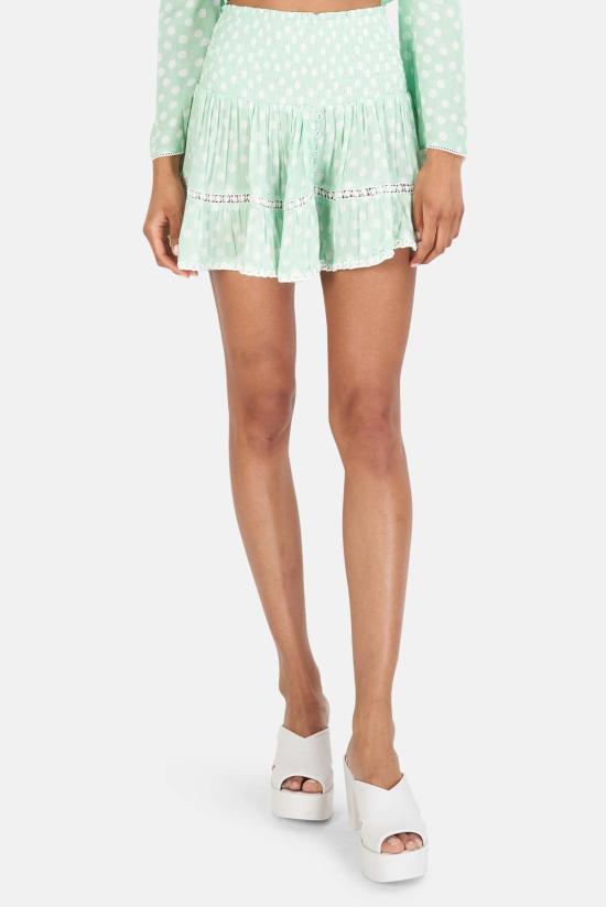 선데이 세인트 트로페즈 숏 스커트 선데이 생트로페 폼포네트 도트 스커트 아몬드