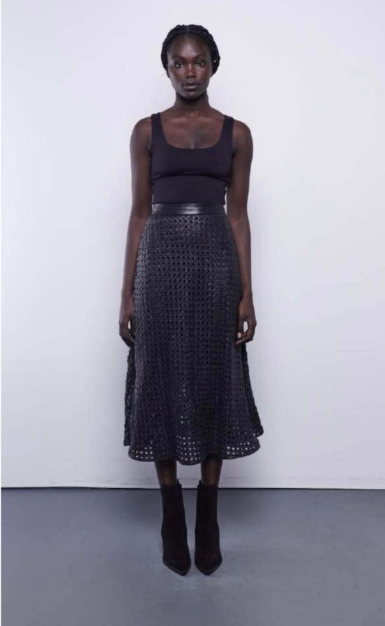  디이에이 데님 스커트 데아호프 마크라메 스커트