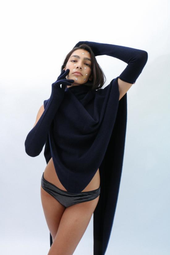  익스트림캐시미어 장갑 익스트림 캐시미어 오페라 글러브 네이비 - EXTREME CASHMERE