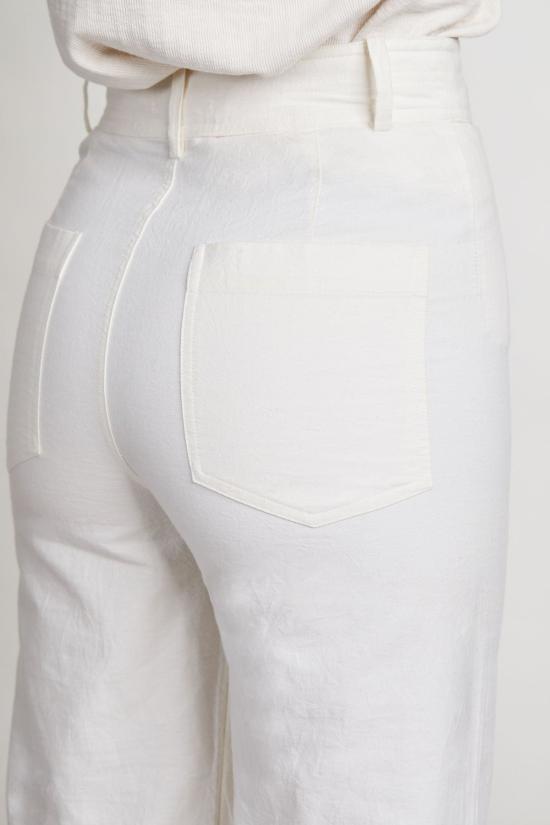  어피스 어파트 스트레이트 팬츠 Apiece Apart Merida Pant Cream - APIECE APART