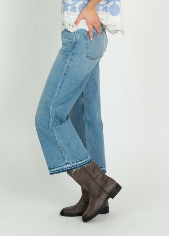  노엔드 데님 데님 팬츠 노엔드 헤일리 마야 와이드 레그 진 데님 - NOEND DENIM