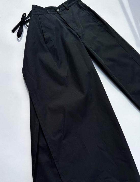  MM6 메종마르지엘라 스트레이트 팬츠 Mm6 메종 마르지엘라 코튼 팬츠 블랙 - MM6 MAISON MARGIELA