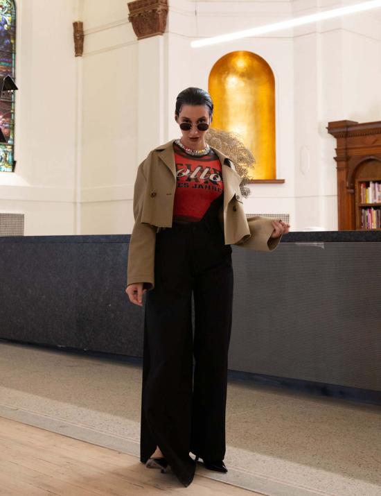  MM6 메종마르지엘라 스트레이트 팬츠 Mm6 메종 마르지엘라 코튼 팬츠 블랙