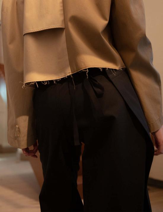  MM6 메종마르지엘라 스트레이트 팬츠 Mm6 메종 마르지엘라 코튼 팬츠 블랙 - MM6 MAISON MARGIELA