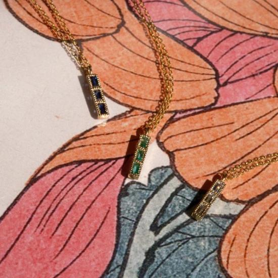  제니 권 디자인스 목걸이/팬던트 제니 권 디자인 다이아몬드 타일 목걸이 멀티 - JENNIE KWON DESIGNS