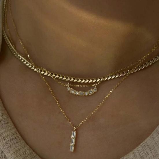  제니 권 디자인스 목걸이/팬던트 제니 권 디자인 다이아몬드 타일 목걸이 멀티