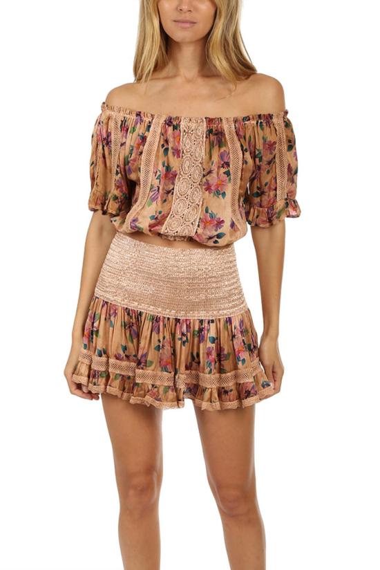  선데이 세인트 트로페즈 블라우스 생트로페 루루 프린트 탑 마카롱 선데이