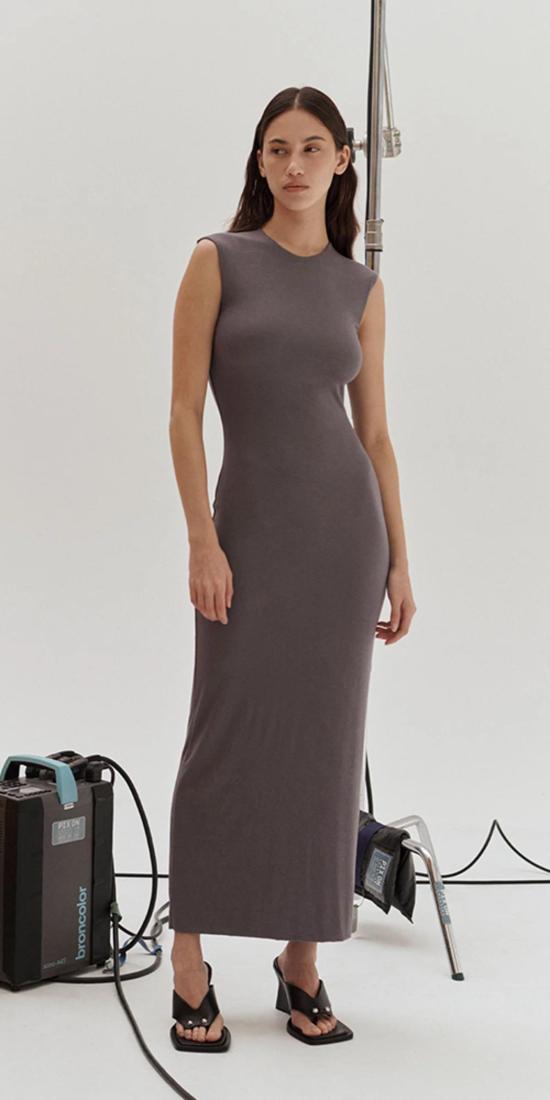  패리스 조지아 롱 원피스 파리 조지아 유한 드레스 석탄 - PARIS GEORGIA