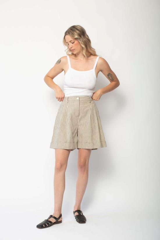  도니 민소매 티셔츠 . 베이비립 스퀘어넥 탱크 - DONNI.