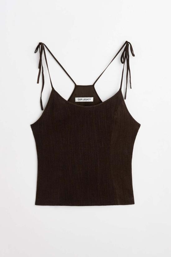  아워레가시 민소매 티셔츠 우리의 레거시 스트링 탱크 플럼 - OUR LEGACY