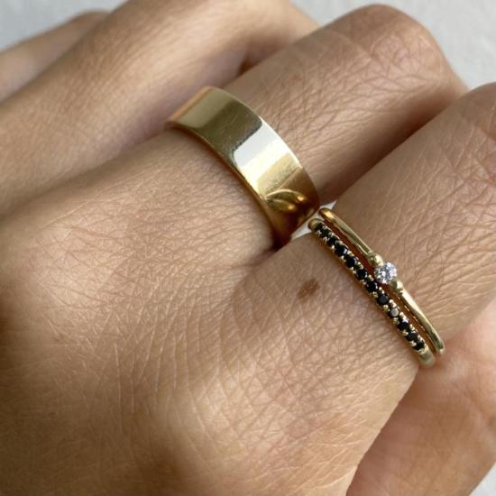  제니 권 디자인스 반지 제니 권 디자인 다이아몬드 볼 링 옐로우 골드 - JENNIE KWON DESIGNS