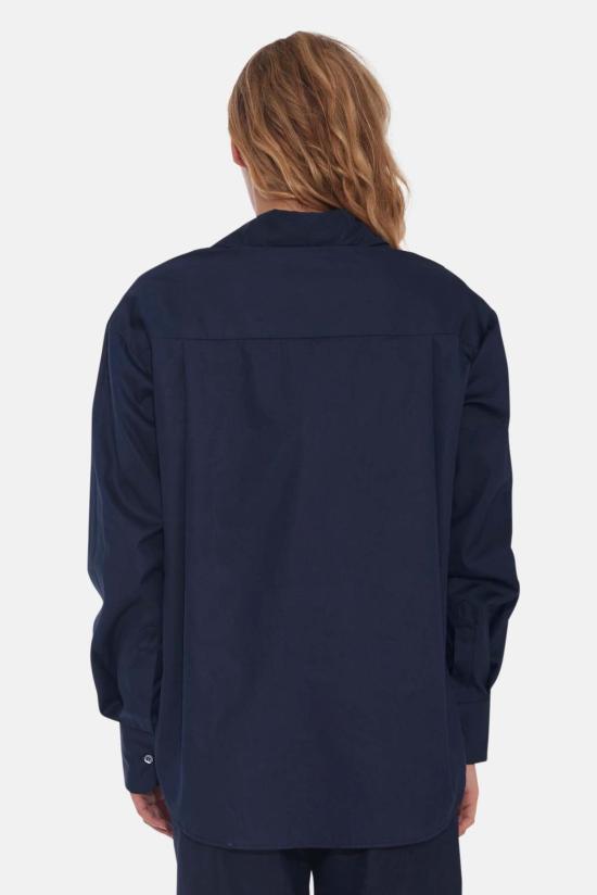  The Tile Club 후드 티셔츠 타일 클럽 릴리 팝린 보이프렌드 셔츠 네이비 - THE TILE CLUB