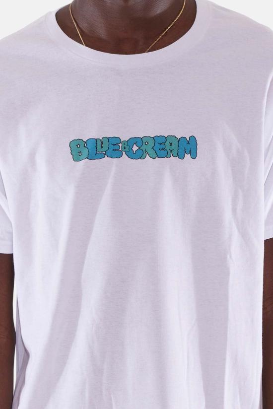 블루&크림 반팔 티셔츠 BNCMSU23 05 WHITE - BLUE&CREAM