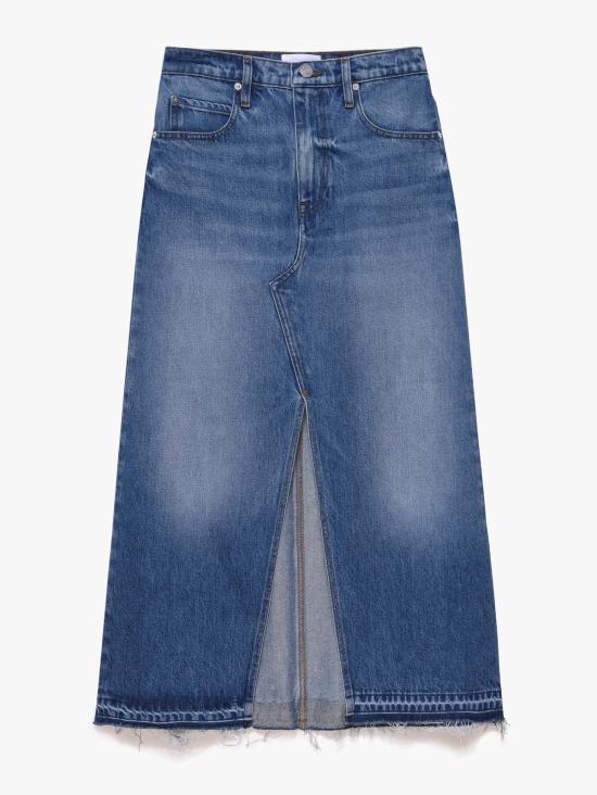  프레임 미디 스커트 데님 미닥시 스커트 델 아모 - FRAME