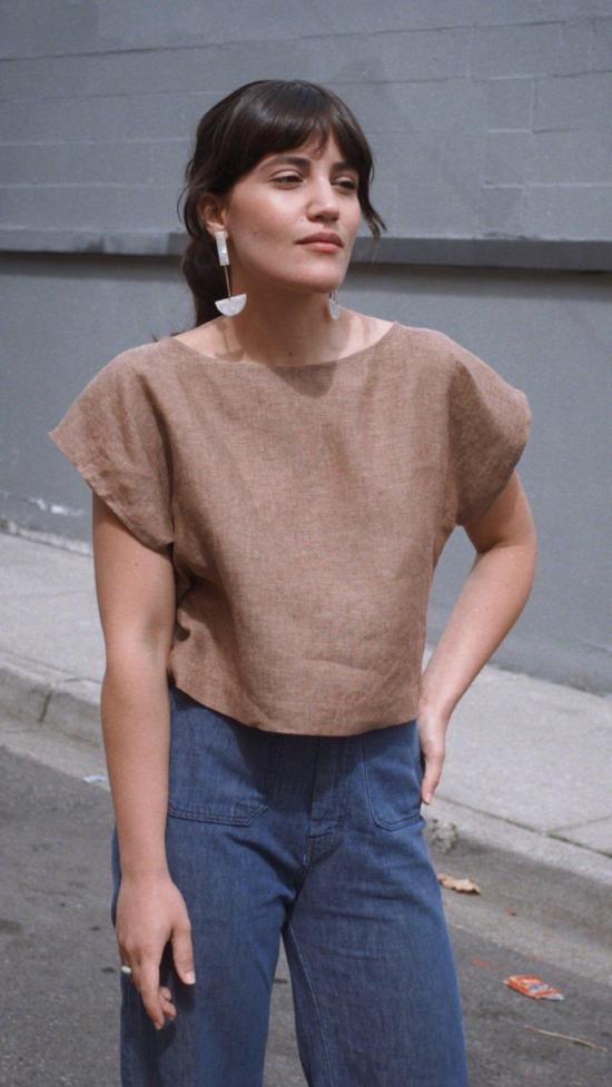  Cocobolo 블라우스 코코볼로  탑 토바코