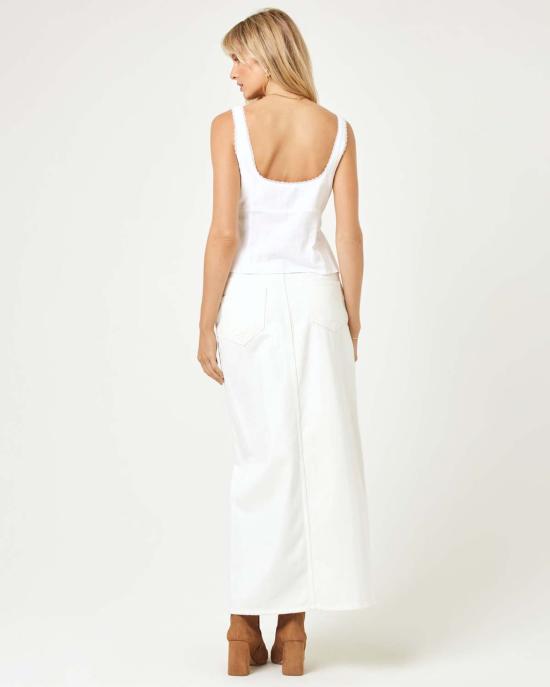  엘스페이스 민소매 티셔츠 L스페이스 로사 탑크림 - L SPACE