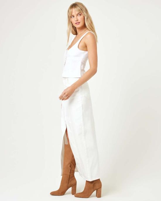  엘스페이스 민소매 티셔츠 L스페이스 로사 탑크림 - L SPACE