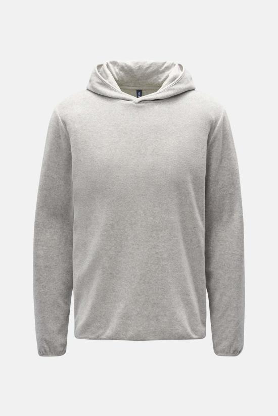  04651/ 후드 티셔츠 벨벳 후드 그레이