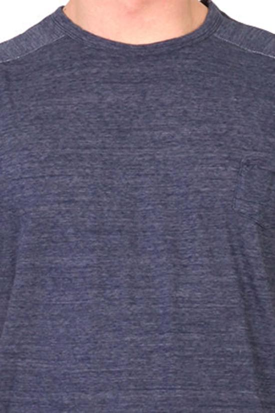  브룸 반팔 티셔츠 V/Room 멜란지 크루 티셔츠 네이비 - V::ROOM