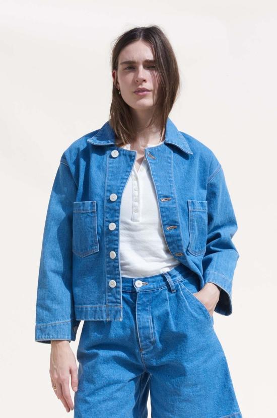  Emma Rothkopf 데님 자켓 에마 로스코프 파인 재킷 새들 워시 - OTHER BRANDS