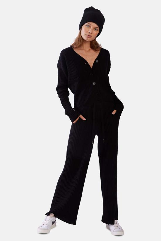  더 타일 클럽 가디건 타일 클럽 비아트리스 리브 카디건 블랙 - THE TILE CLUB