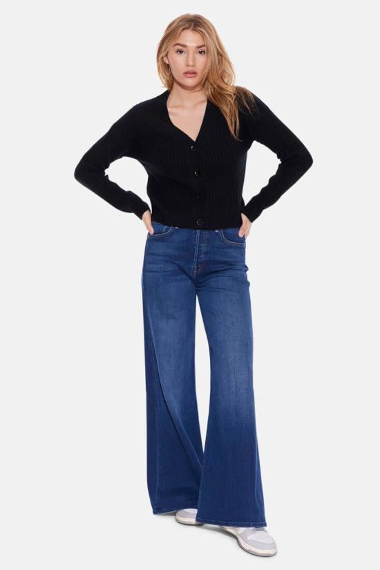  더 타일 클럽 가디건 타일 클럽 비아트리스 리브 카디건 블랙 - THE TILE CLUB