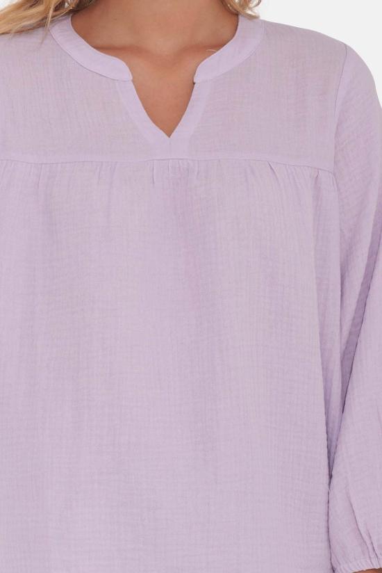  더 타일 클럽 블라우스 타일 클럽 에덴 거즈 탑 라벤더 - THE TILE CLUB